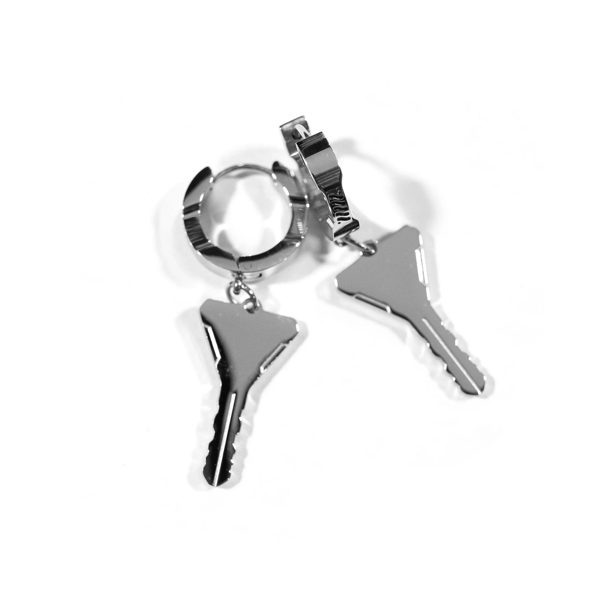 Key Ear Sorter FBRC Key Stainless Steel Earrings - Fabric of the Universe