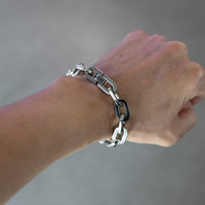 BR-220 Heavy Chain Steel Bracelet