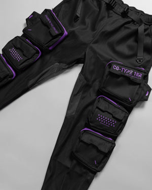 CG-Type 18R Black Purple Cargo Pants