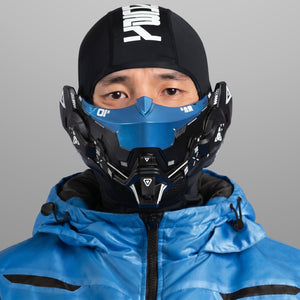 MC-Type 001P Black Cyan Cyber Mask