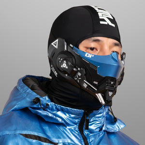 MC-Type 001P Black Cyan Cyber Mask