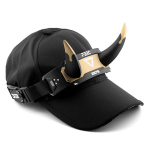DC-01A Black Gold Demon Horns Cap