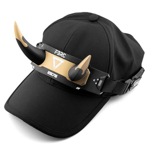 DC-01A Black Gold Demon Horns Cap
