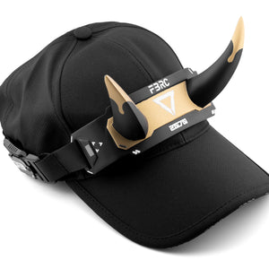 DC-01A Black Gold Demon Horns Cap