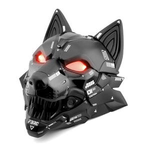 Cyber Wolf Black Full Mask
