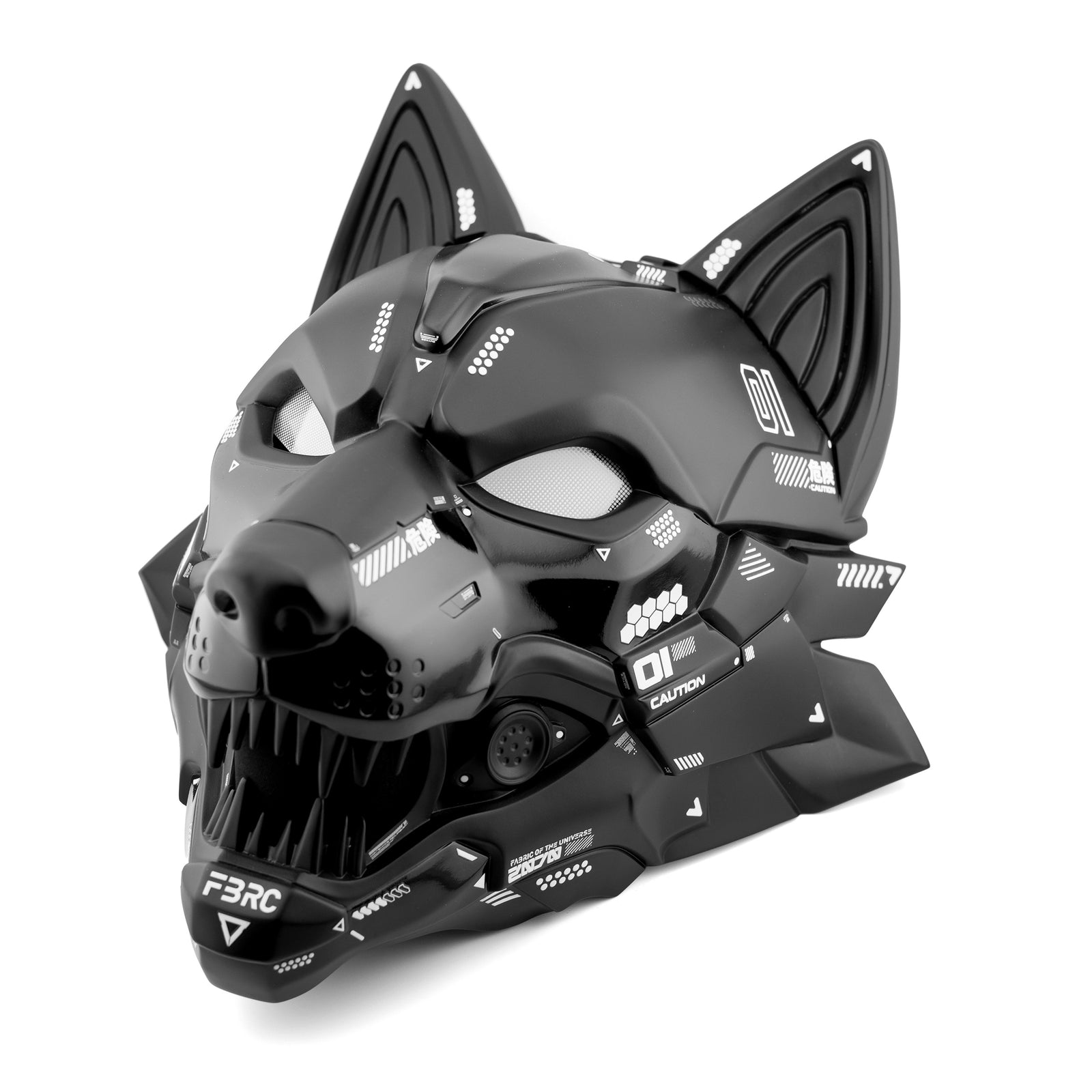 Cyber Wolf Black Full Mask