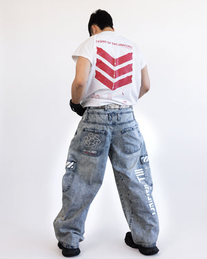 BRE-Type 009 Acid Barrel Denim Pants