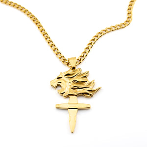 LN-01G Lionheart Necklace