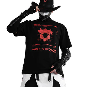 Aggro-Type 44K Black Red Short Sleeve T