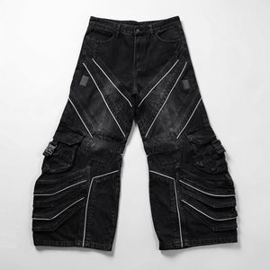 DF-Type 090 Black Scimitar Denim Pants