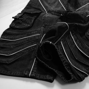 DF-Type 090 Black Scimitar Denim Pants