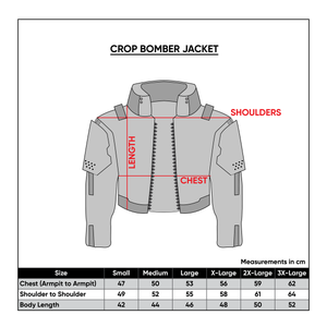 CRB-003 Red Hood Crop Bomber Jacket