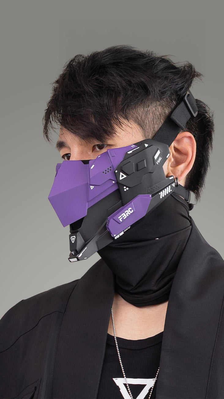 CYM-03 Black Purple Cyber Mask - Fabric of the Universe