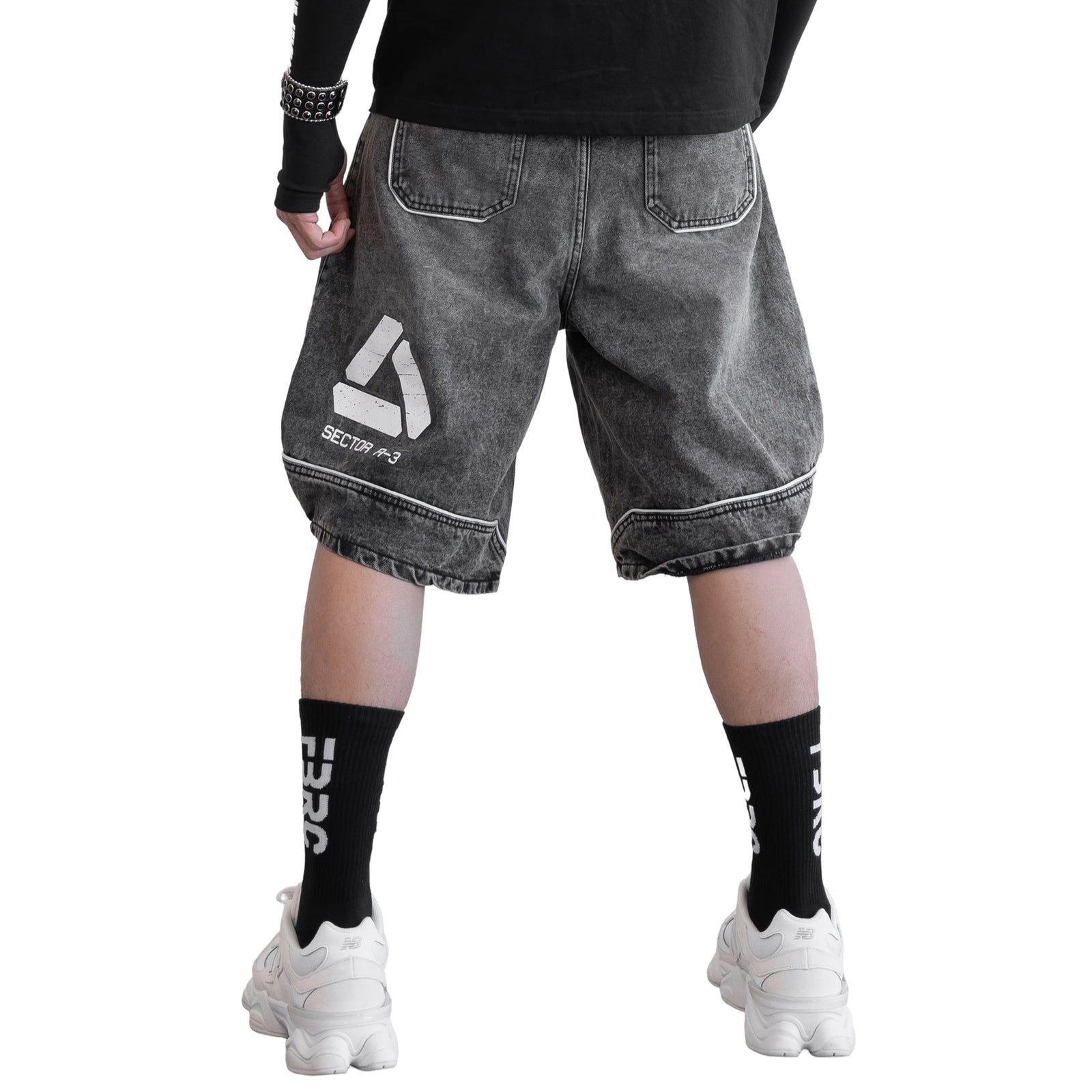 ADS-Type 40C Charcoal Denim Shorts