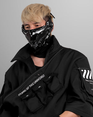 Adv Owl Black Cyber Half Mask