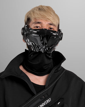 Adv Owl Black Cyber Half Mask