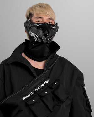 Adv Owl Black Cyber Half Mask