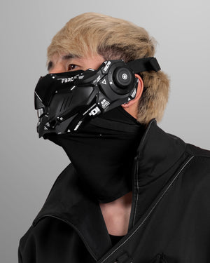 Adv Owl Black Cyber Half Mask