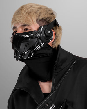 Adv Owl Black Cyber Half Mask