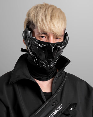 Adv Owl Black Cyber Half Mask