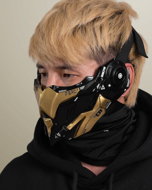 Adv Owl Gold Cyber Half Mask