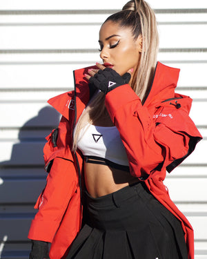 SRG-Type 155 White Super Shrug Hoodie