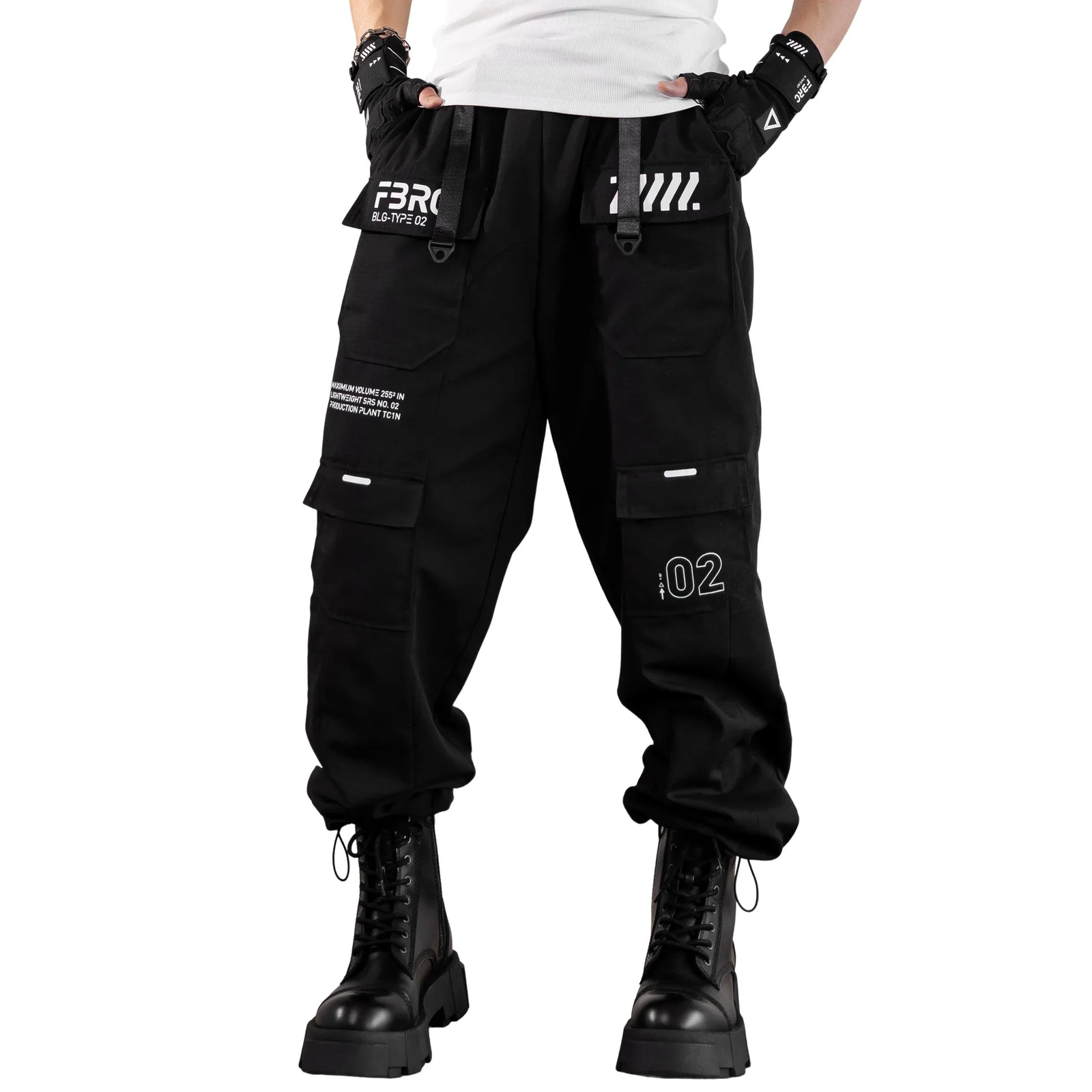 BLG-Type 02 Black Ripstop Cargo Pants