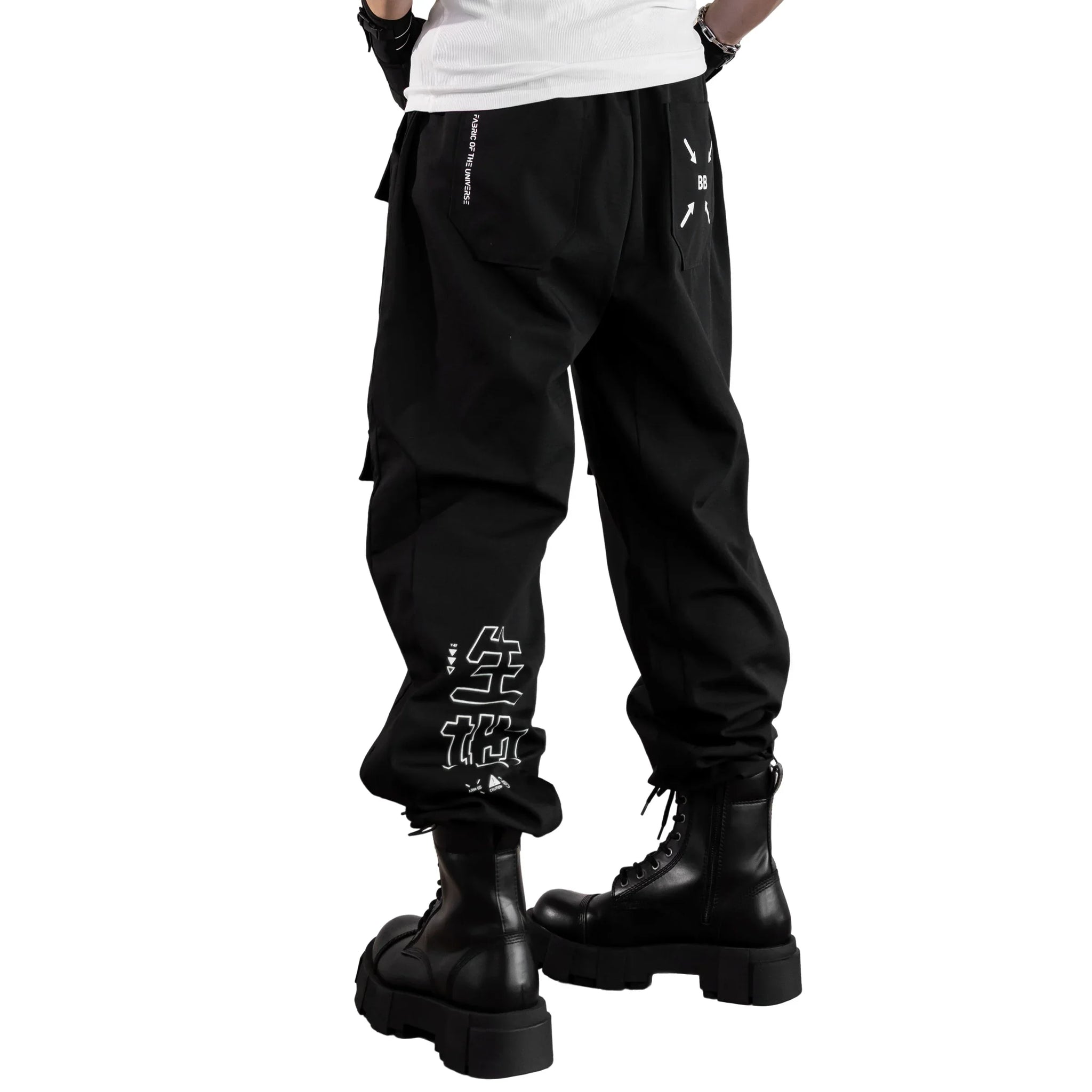 BLG-Type 02 Black Ripstop Cargo Pants - Fabric of the Universe