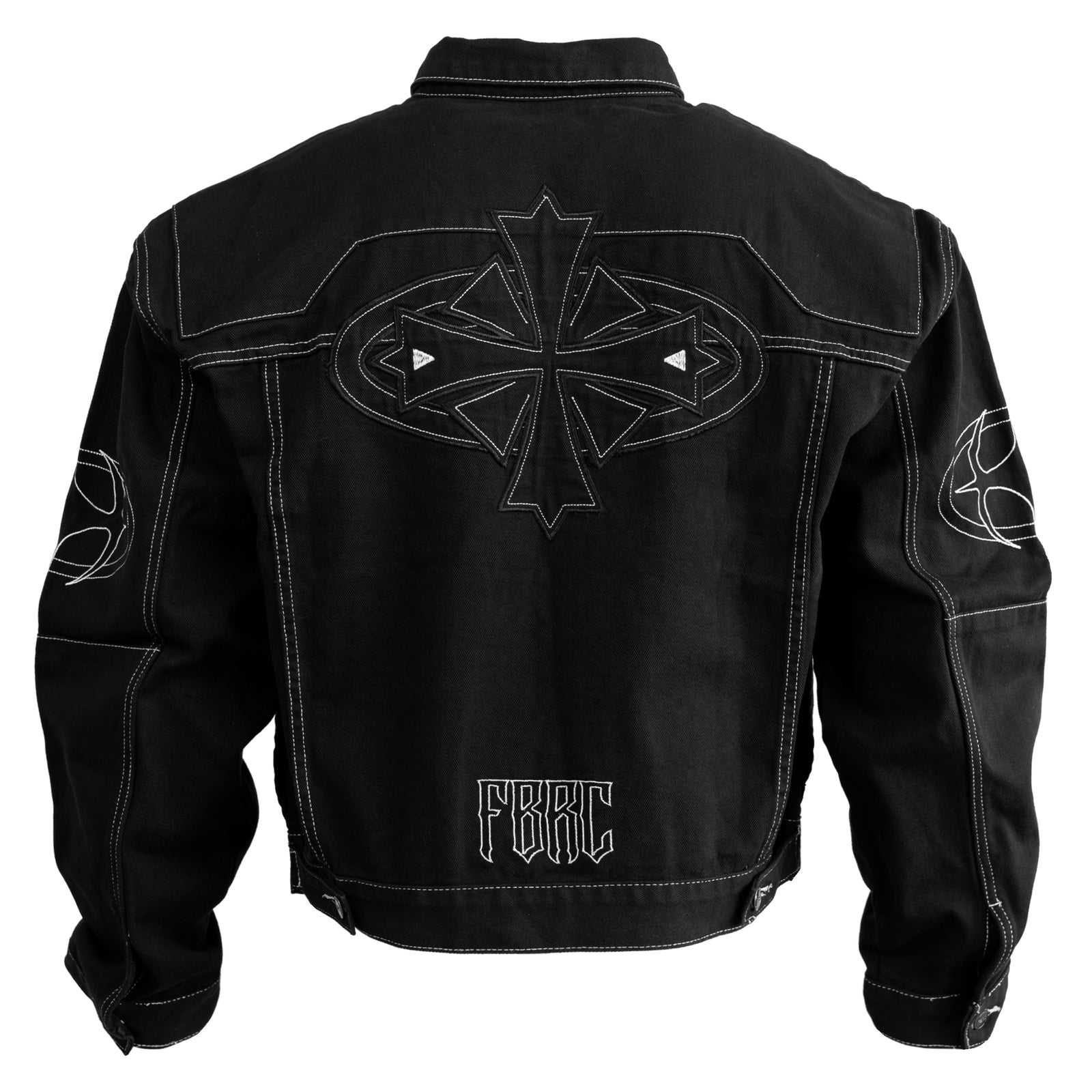 BRE-Cross Black Denim Jacket