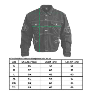 BRE-Cross Black Denim Jacket