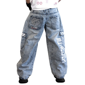 BRE-Type 009 Acid Barrel Denim Pants