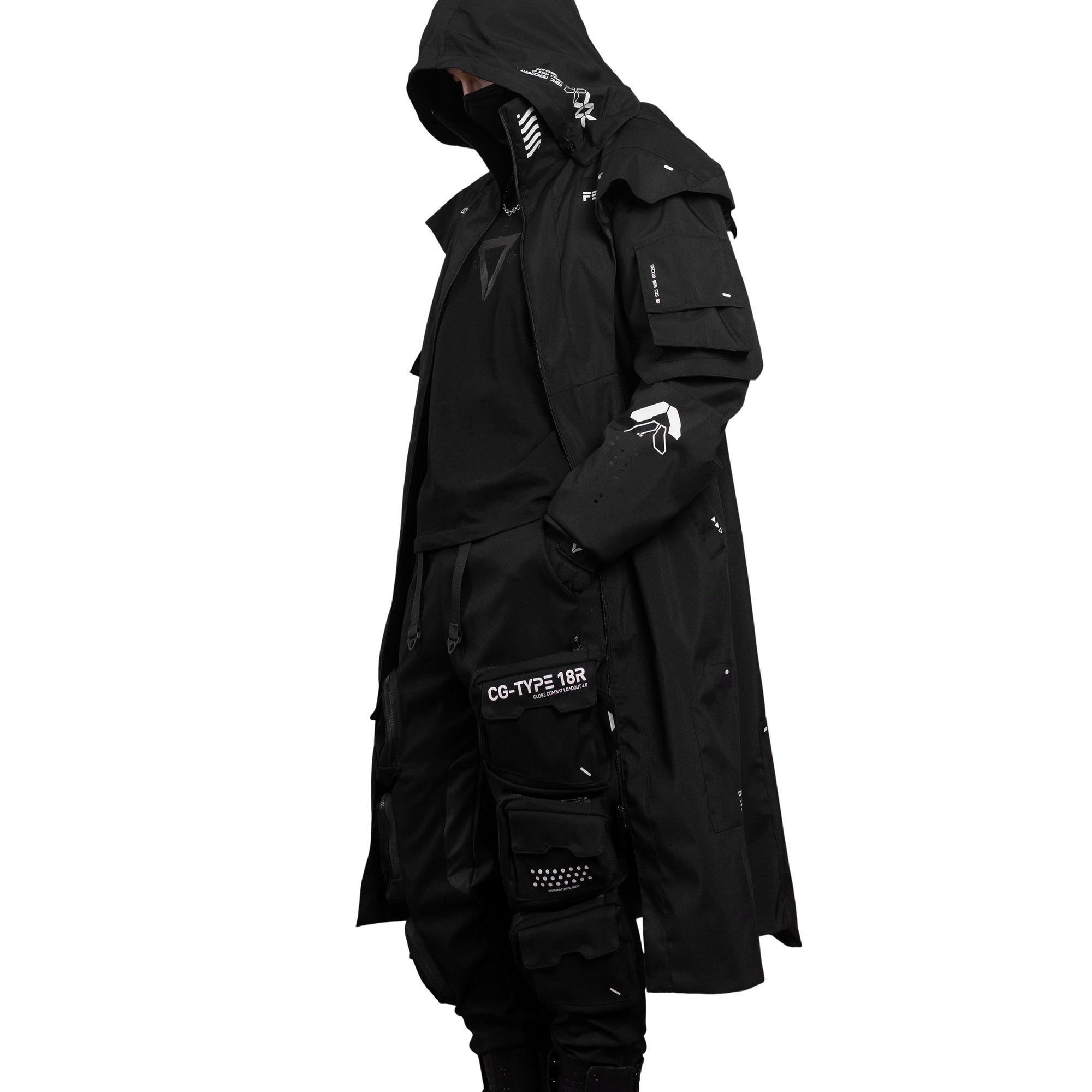 CC-021 Black Commander's Coat - Fabric of the Universe