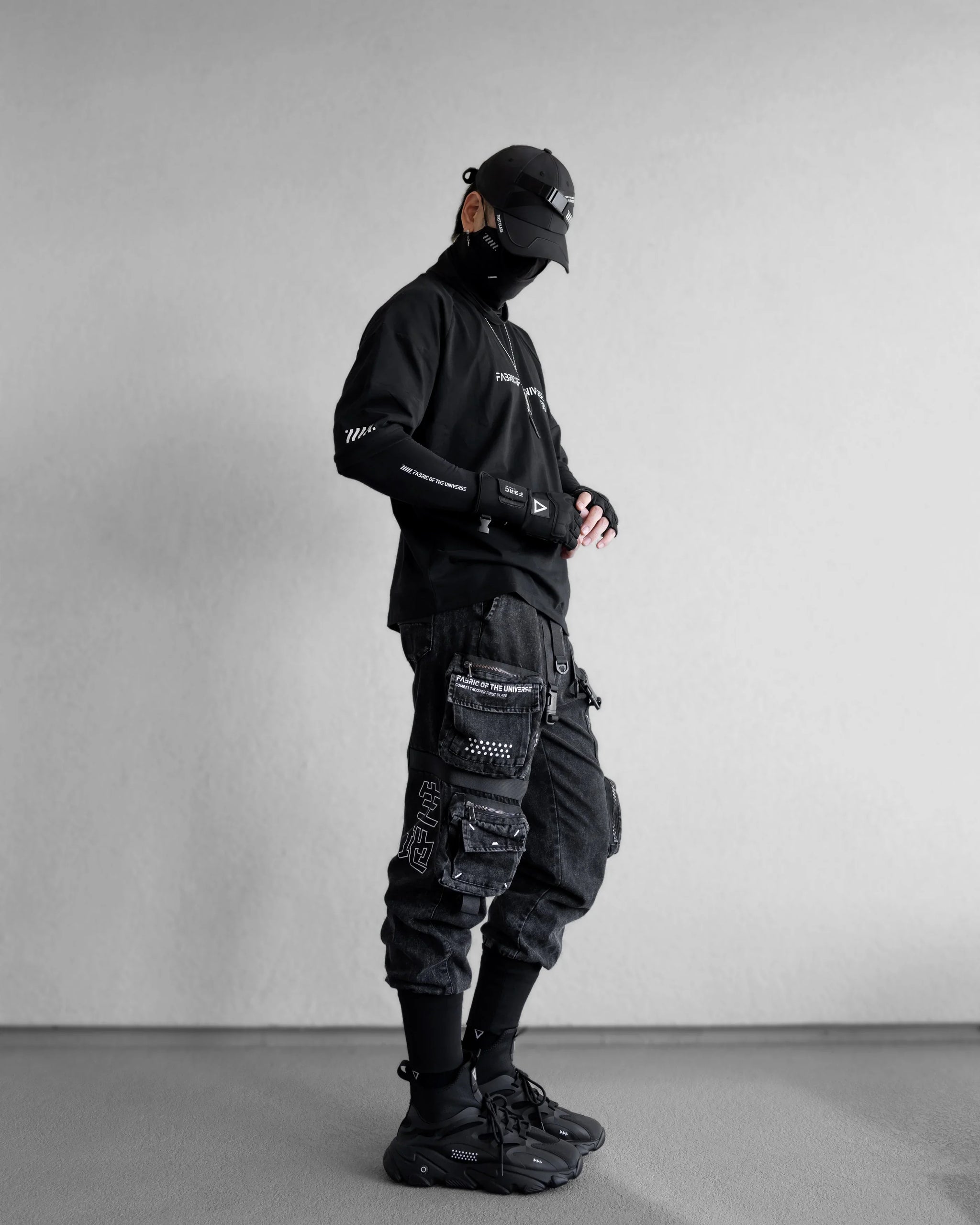 Sleeve Rgs RGS-102A Black Oversized Short Sleeve T - Fabric of the Universe