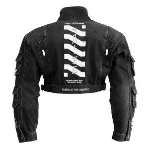 CDJ-Type 05W Black Crop Denim Jacket