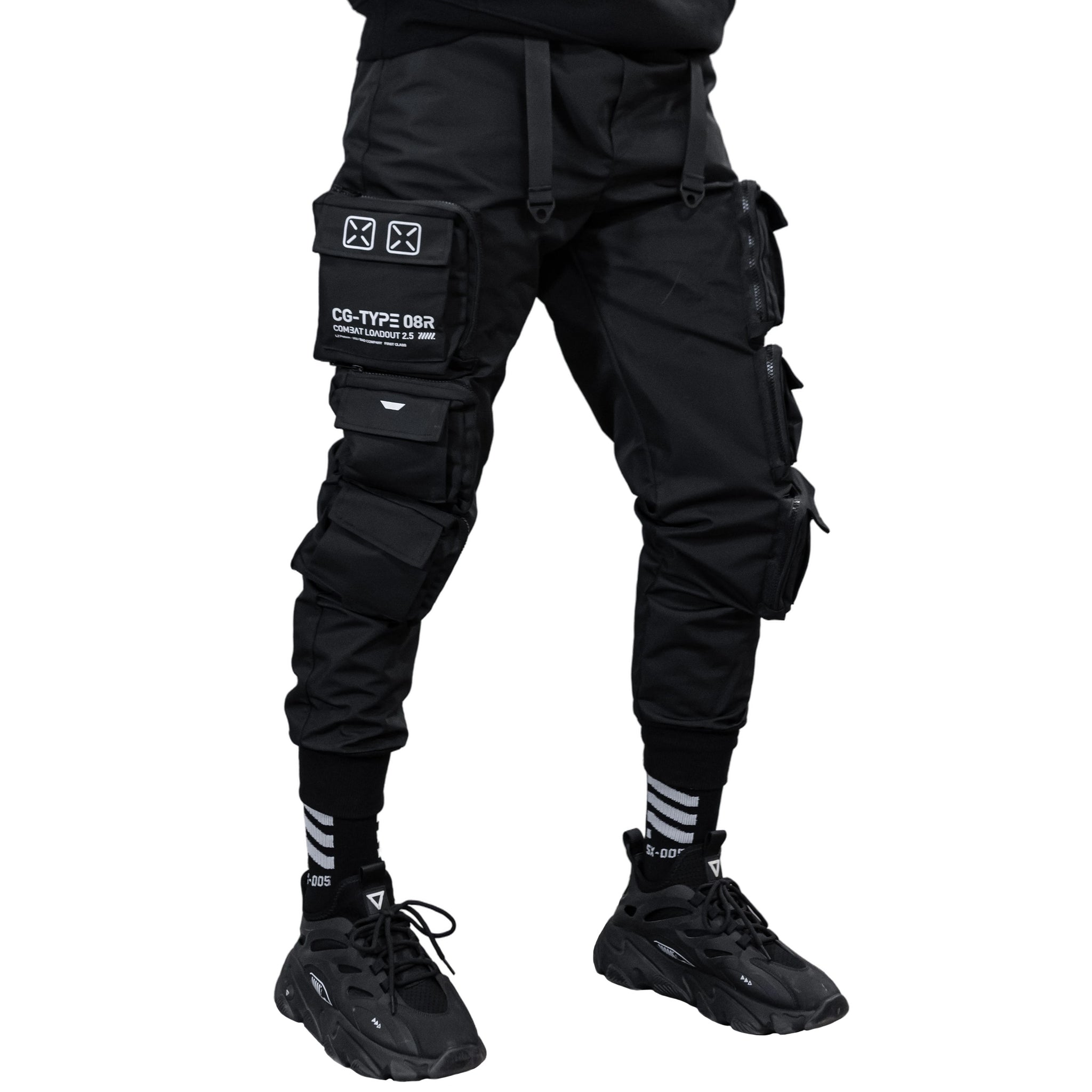 CG-Type 08R(U) Black Cargo Pants - Fabric of the Universe