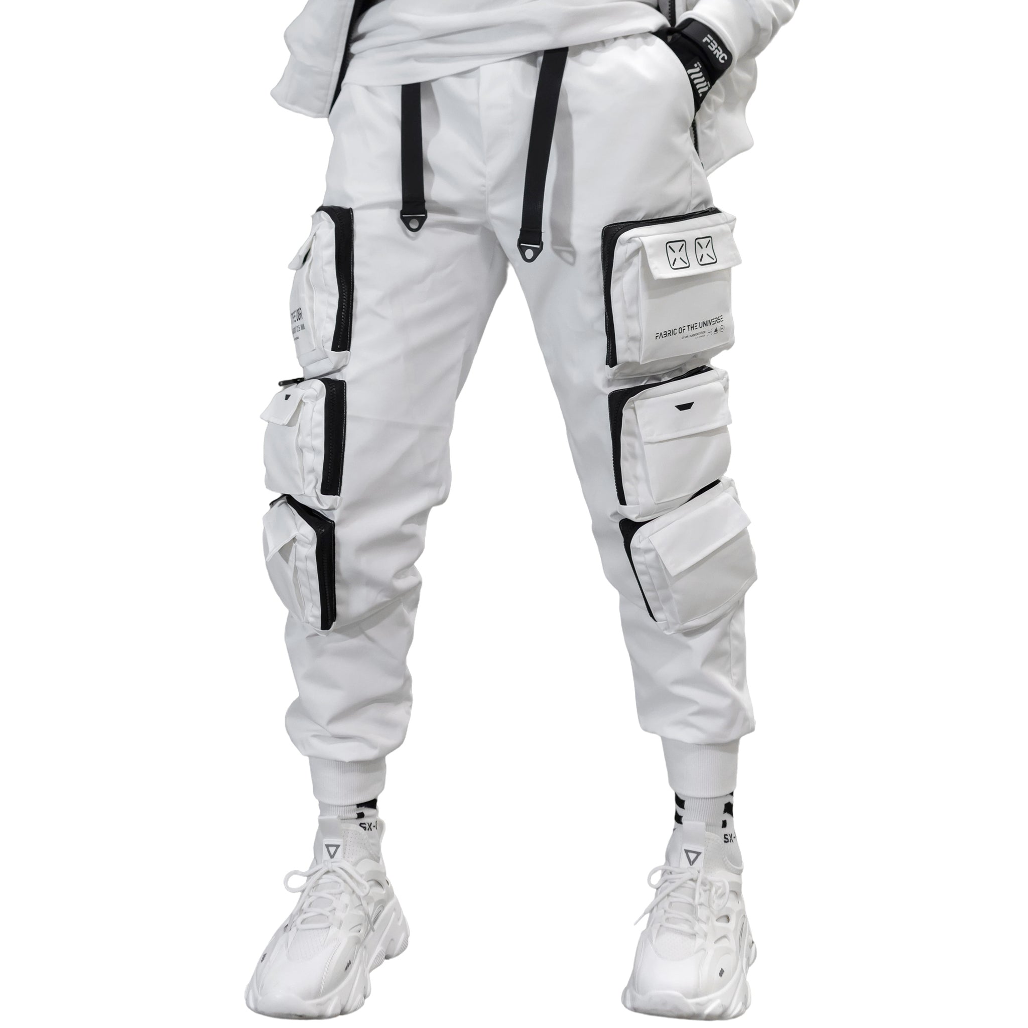 商品画像：TOUCH UP - black / white - PANTS - NYLON – PVC-UP 2