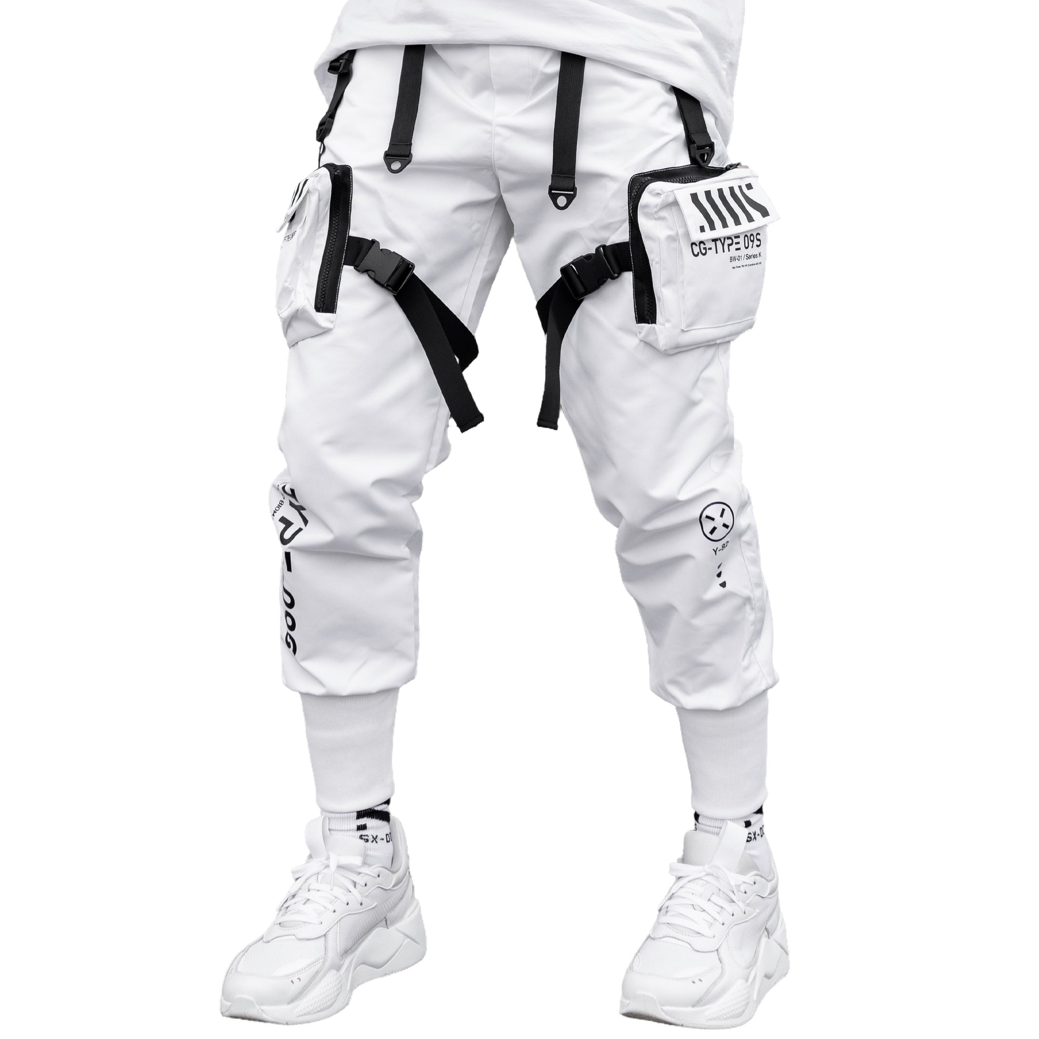 CG Type 09S U White Cargo Pants Fabric of the Universe