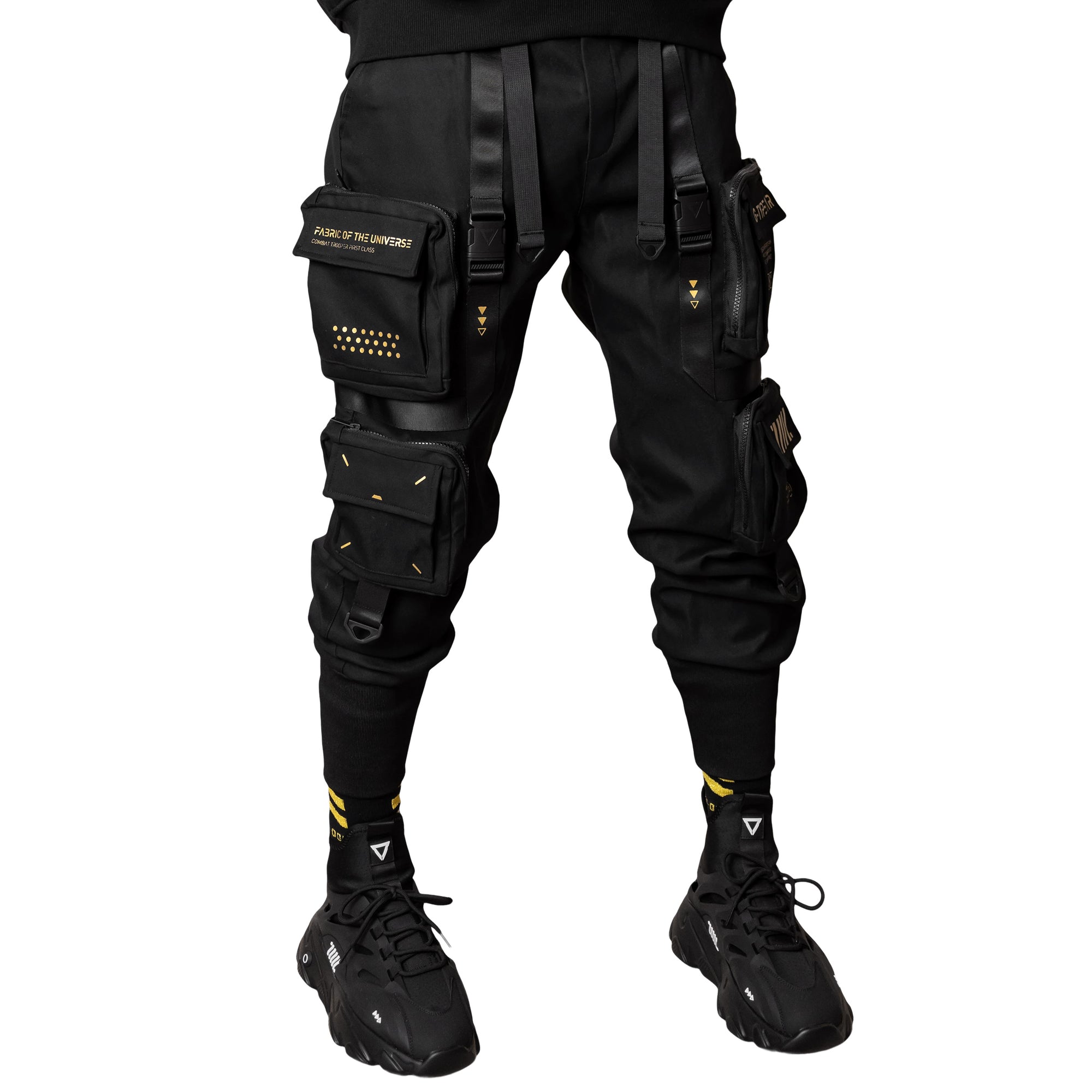 CG-Type 11R(U) Black Gold Cargo Pants - Fabric of the Universe CG-Type 11R(U) Black Gold Cargo Pants - Fabric of the Universe