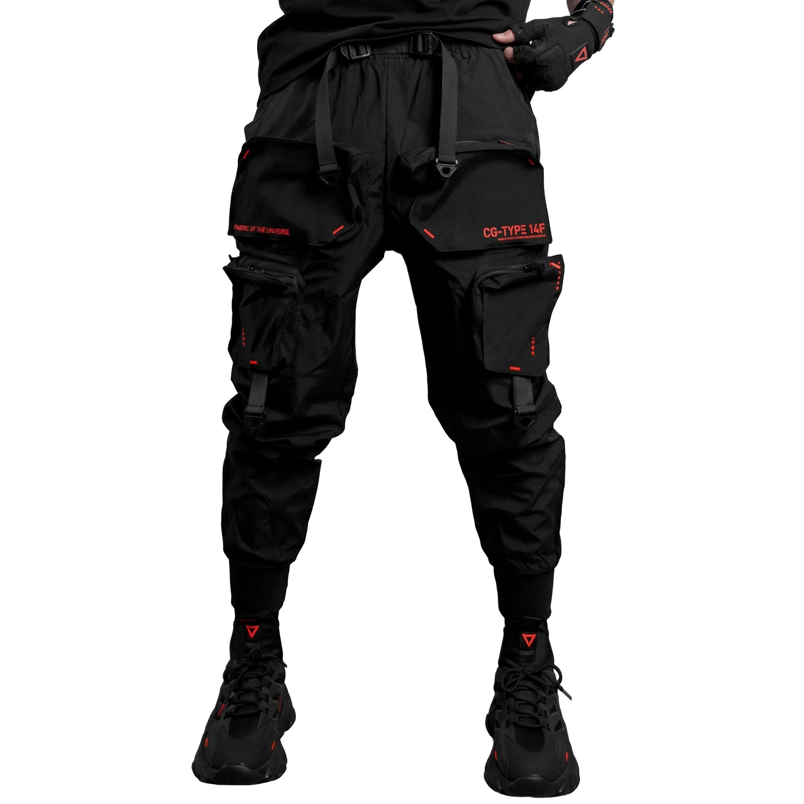 CG-Type 14F Black Red LW Cargo Pants