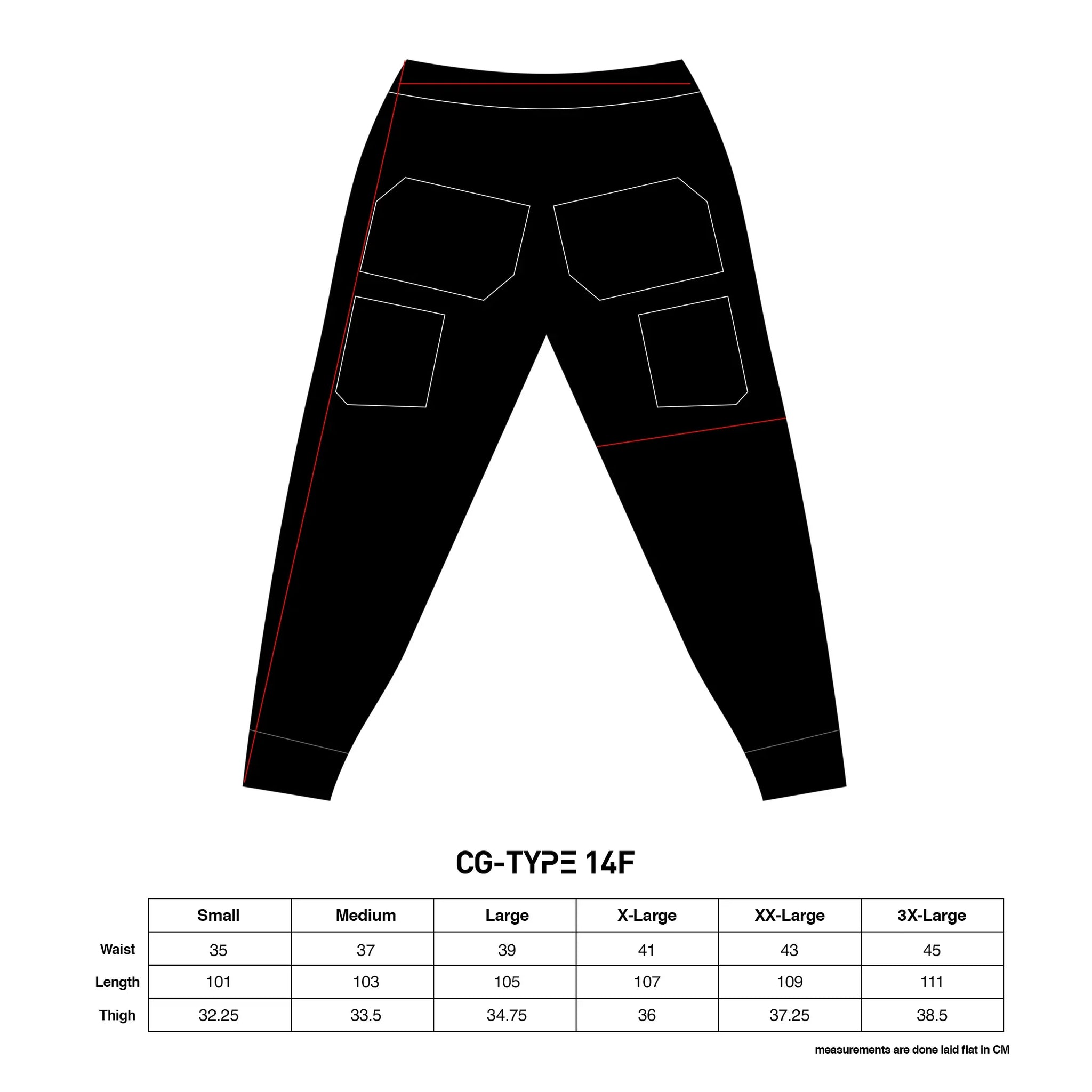 CG-Type 14F Black LW Cargo Pants - Fabric of the Universe