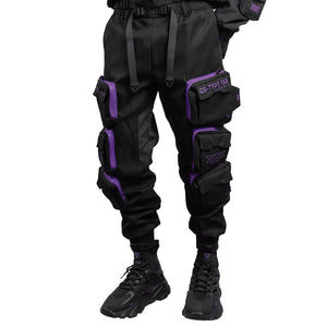 CG-Type 18R Black Purple Cargo Pants