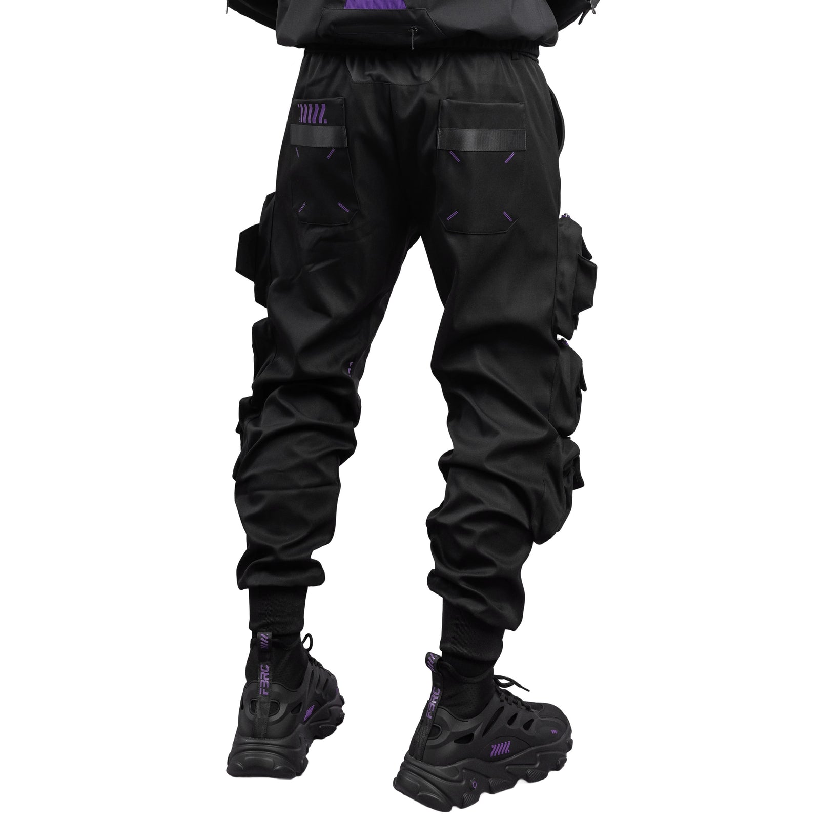 CG-Type 18R Black Purple Cargo Pants