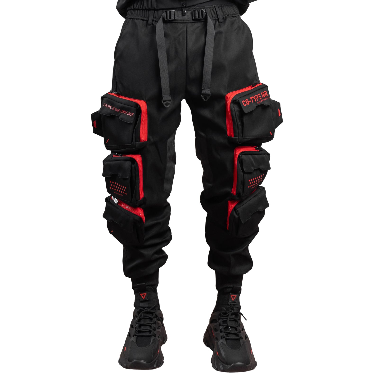 CG-Type 18R Black Red Cargo Pants