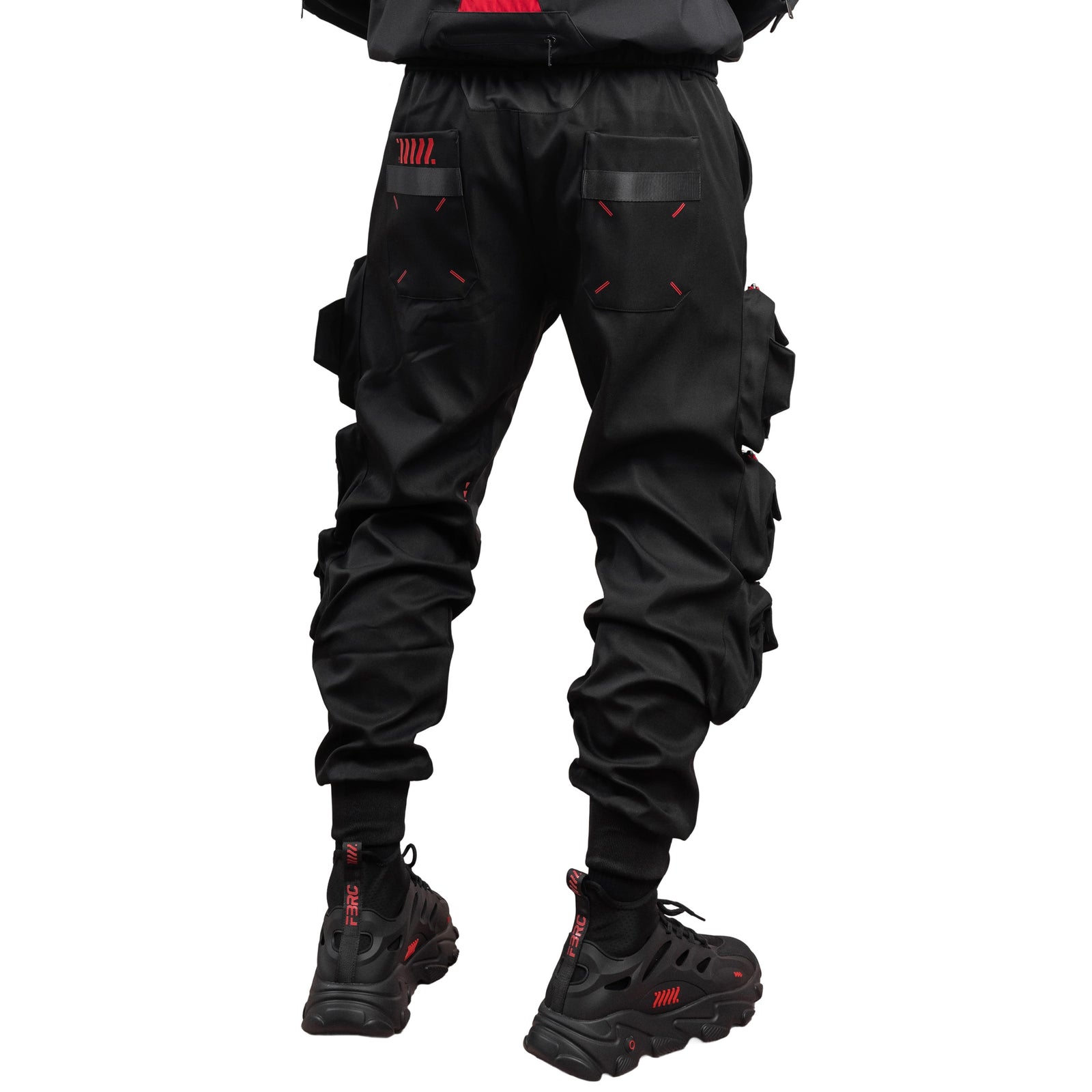CG-Type 18R Black Red Cargo Pants