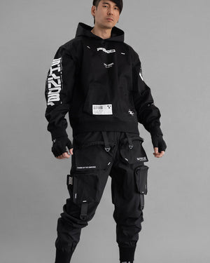 CMG-Type 200R Black Convertible Hoodie