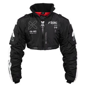 CRB-005 Black Crop Bomber Jacket