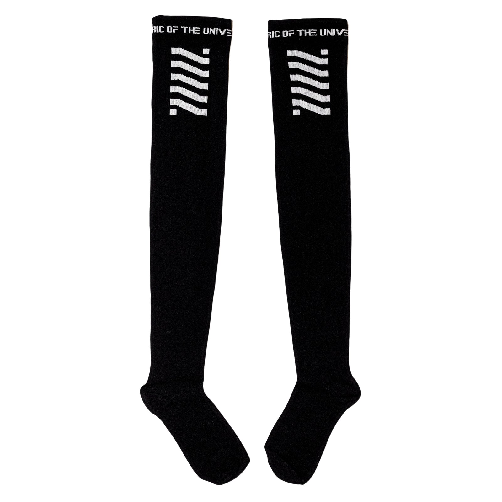 CSRT-01 Black Thigh High Socks