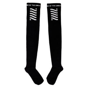CSRT-01 Black Thigh High Socks