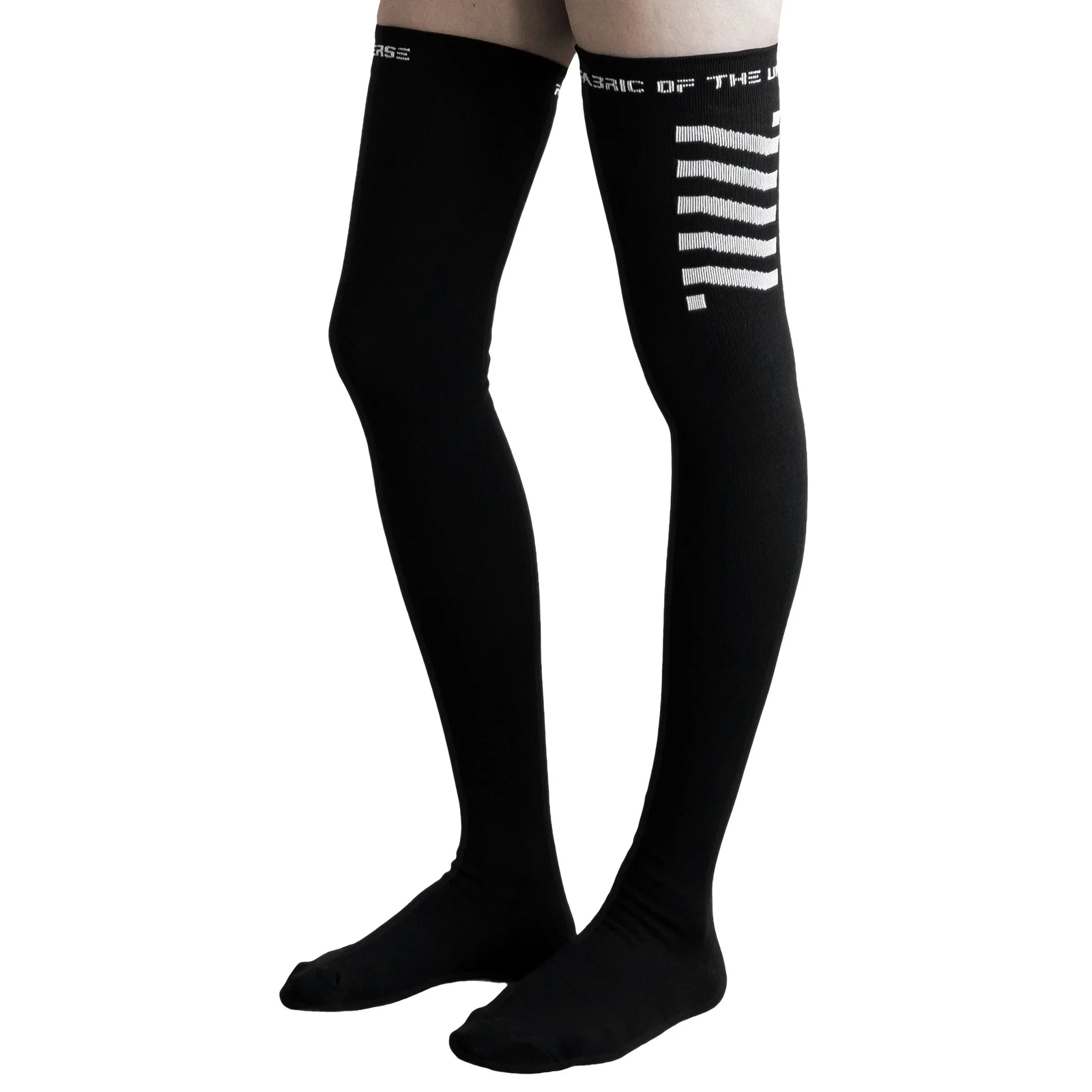 CSRT-01 Black Thigh High Socks