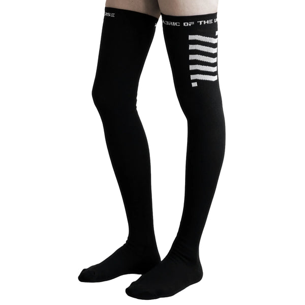 CSRT-01 Black Thigh High Socks